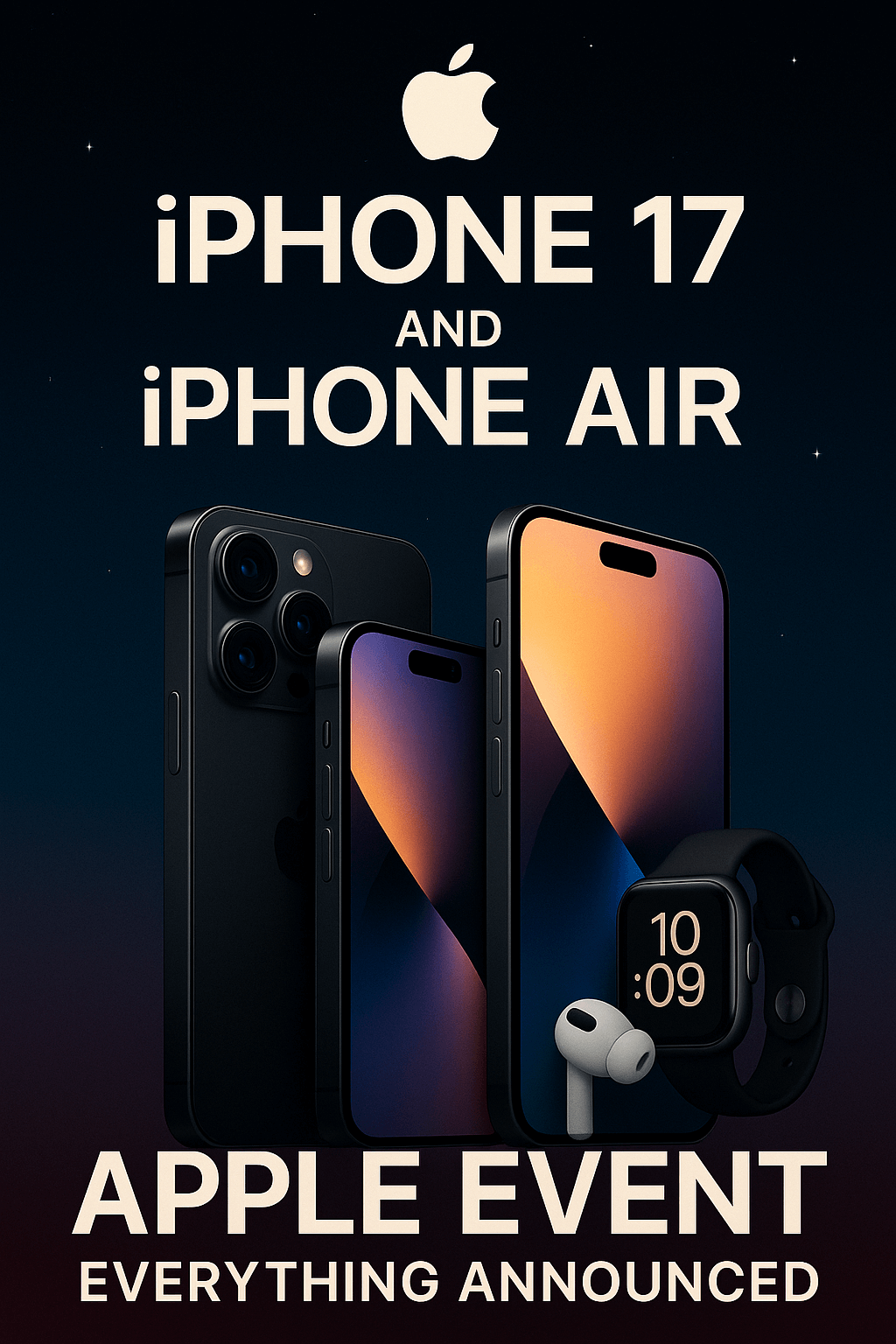 Apple Event 2025: iPhone 17 & iPhone Air Highlights - PriceSense price tracking blog post
