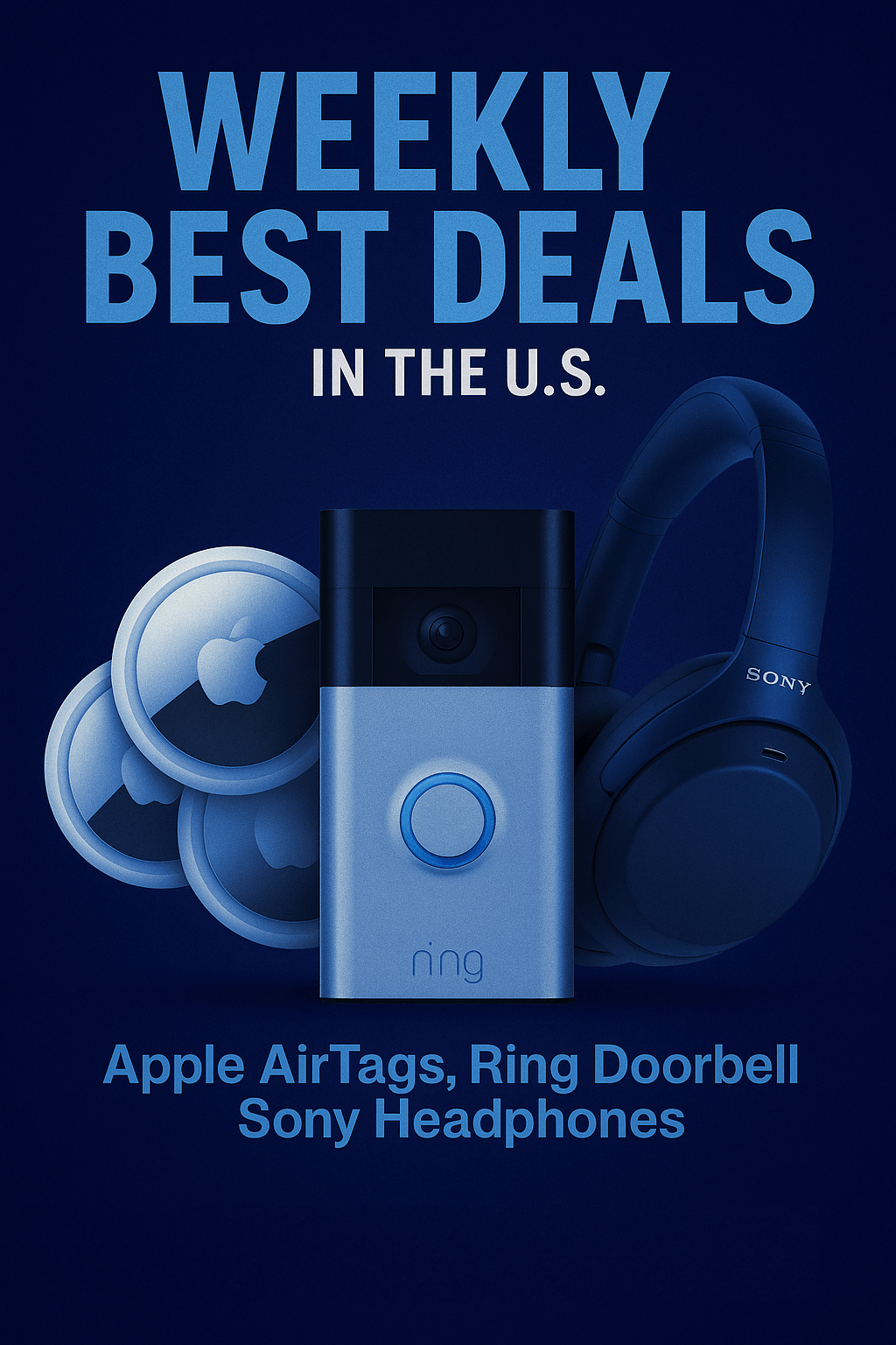 Weekly Best Deals Week 35: Apple AirTags, Sony Headphones, and More - PriceSense price tracking blog post